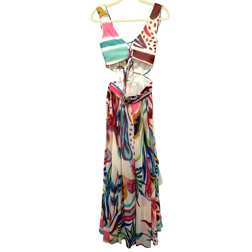 PatBo $850 Plunging Maxi Dress Cutout Formal Maxi Dress Gown Sz 2 NWT - Picture 7 of 10